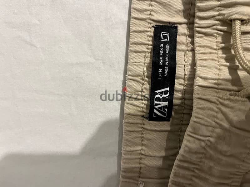 Beige Zara Jogger Pants 0