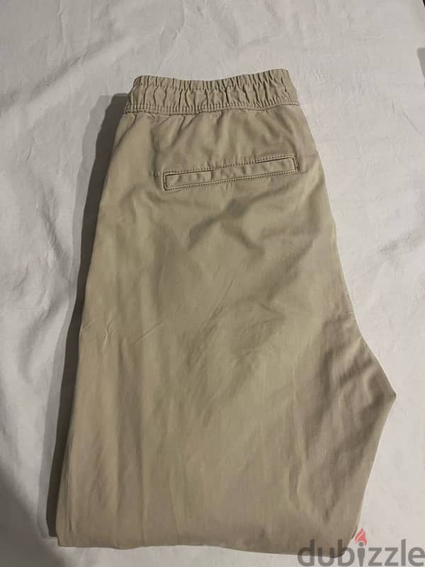 Beige Zara Jogger Pants 1