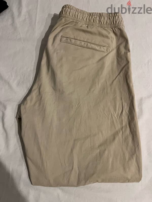 Beige Zara Jogger Pants 4