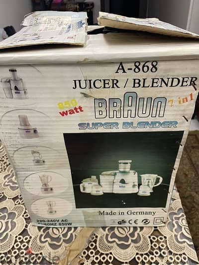 braun juicer / blender kitchen machine