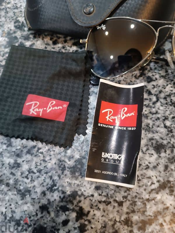 Original ( NEW ) Ray-ban sunglasses size 62 2