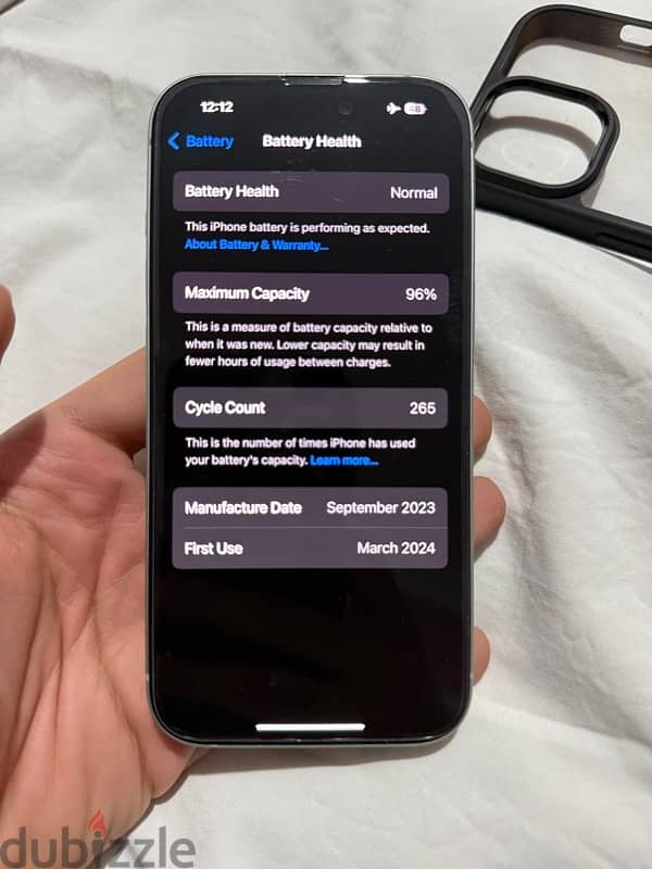 iphone 15 128GB battery 96% 8