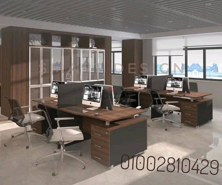 خليه عمل- Partition-Work Station  خشب Mdf اسباني 0