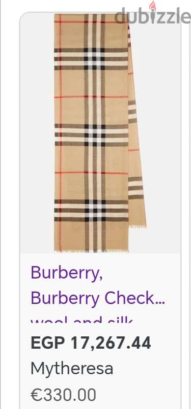 Burberry scarf 1