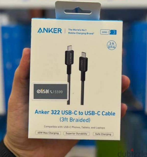 Anker adapter 25w& cable type c 1