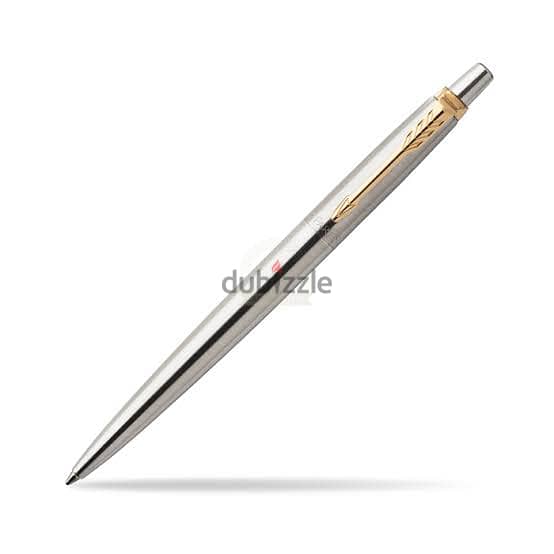 Parker jotter Stainless Steel Ballpoint Pen Silver- Gold 1