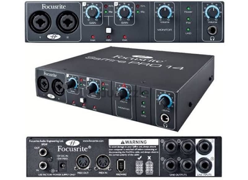 Focusrite Saffire Pro 14 FireWire Recording Audio Interface 1