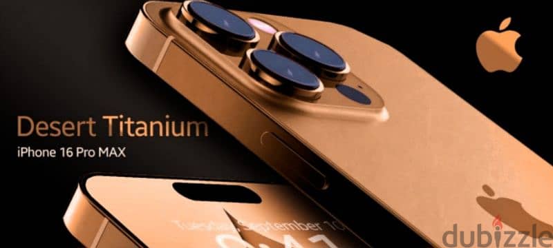 Iphone 16 promax (256) بدون ضريبه desert titanium 0