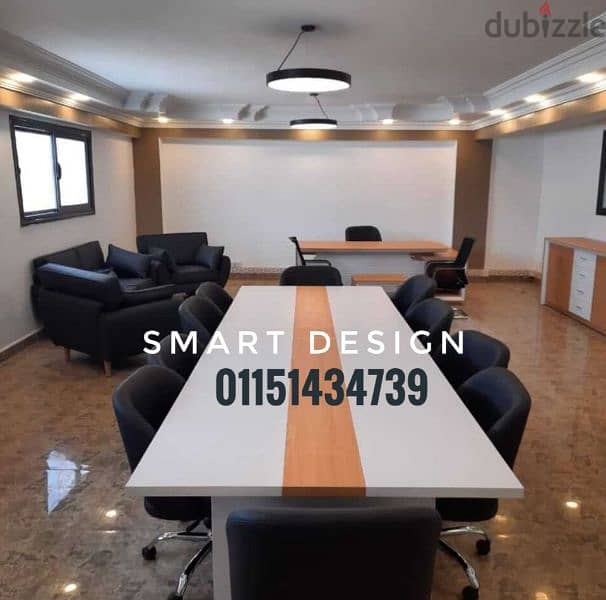 ميتنج روم/ترابيزة مودرن/ترابيزة اجتماعات خشب Mdf اسباني/ Meeting table 0