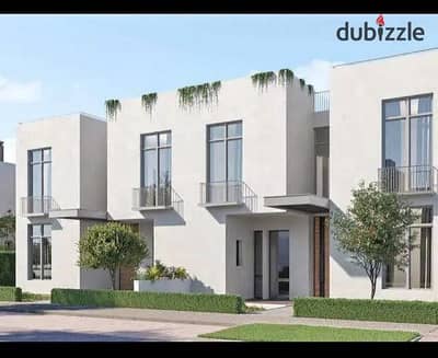 A distinctive townhouse for sale in La Vista Town, located in New Cairo near UC, with only 5% down payment and a payment plan over 7 years. Immediate