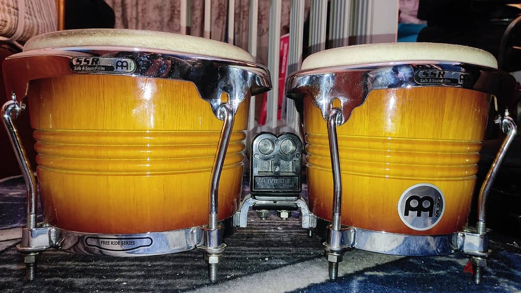 بونجو مينل ألماني بالجلد الأصلي Bongo Meinl 6 3/4 - 8 0