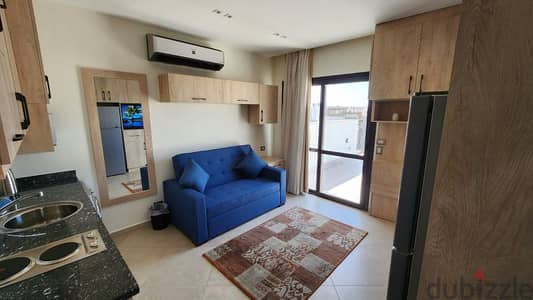 fully furnished studio for rent at  Courtyard- westown(ويستاون سوديك