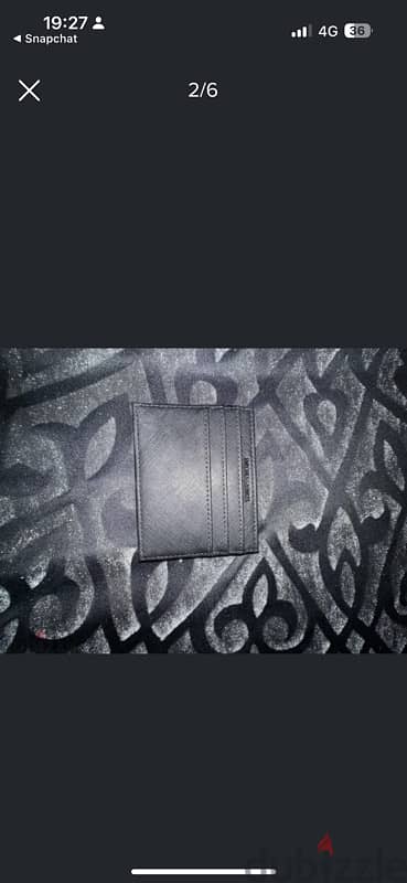 Giorgio Armani Black Leather Cardholder 1