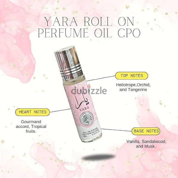 Yara roll on oil perfume 10 ml 3