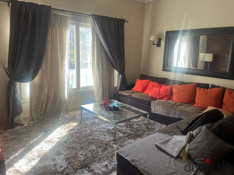 Studio 88m fully furnished for rent in the village compound 0