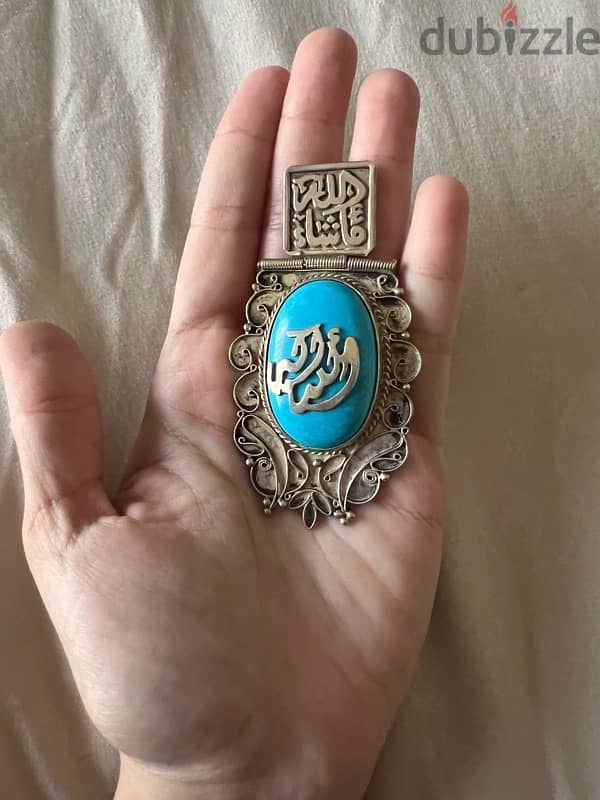 دلاية فضة "الله اكبر" عيار 925 وزن 30.37 جرام silver pendant 1