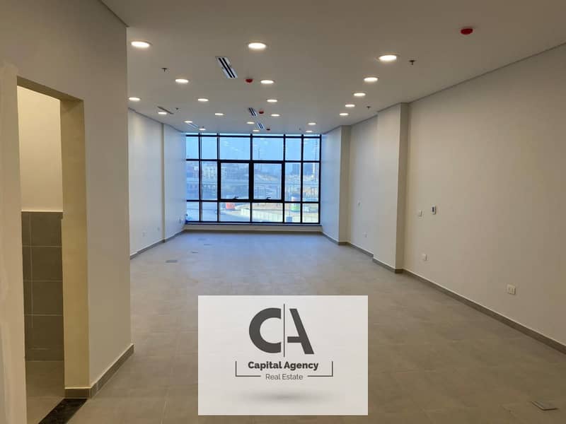 Administrative office 105 m directly on Al-Nawadi Street - Golden Square area - finished with air conditioning 0