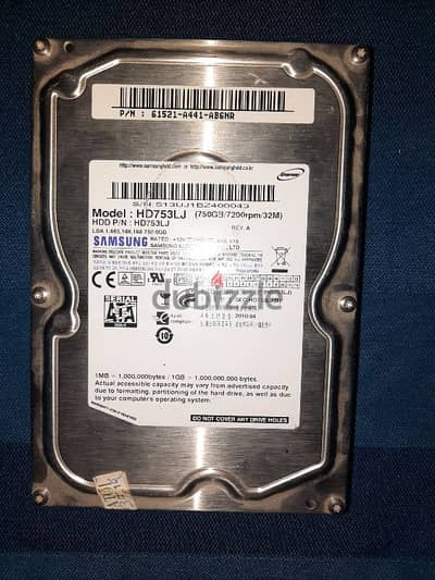 hard disk 750 samsung 100% health