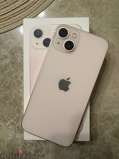 Apple iphone 13 128 GB pink  بالعلبه