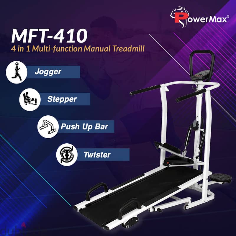 MFT-410® 4 in 1 Multi-function Manual Treadmill 1