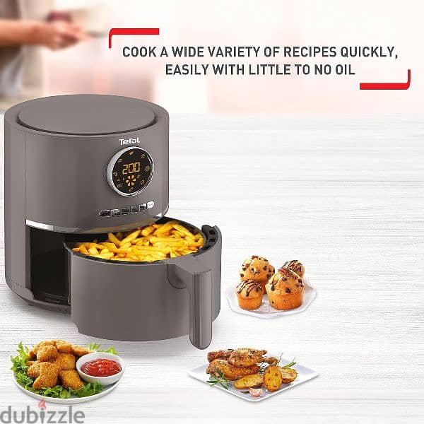 Tefal Ultra Fry Digital Air Fryer, 4.2 Liters, 8 Programs, 6