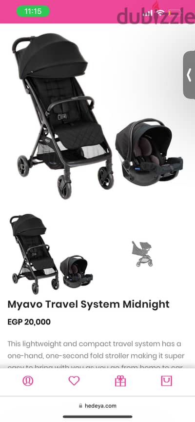 Brand new graco myova travel system with wrapping. Bought from Hedeya