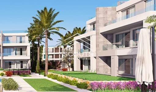 Immediately receive a finished chalet with a private garden overlooking the sea in La Vista Ray Ain Sokhna with only 15% down payment and installments