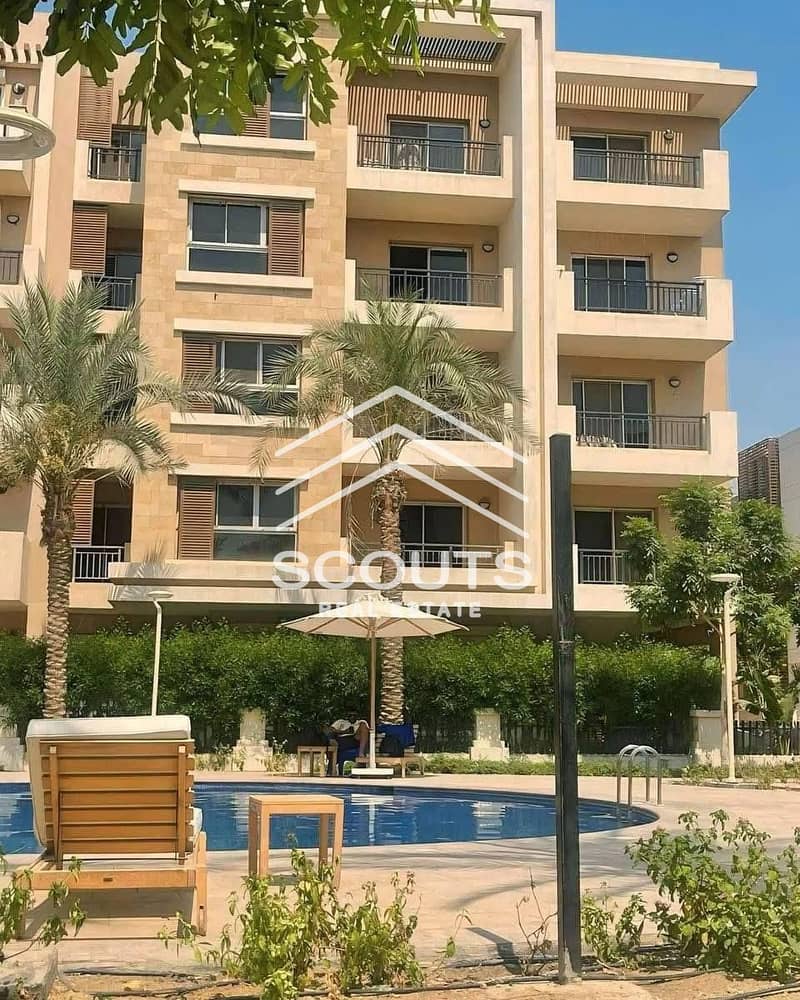 In installments apartment ready to move in Sarai Compound, 132 m, for sale, next to Madinaty 0