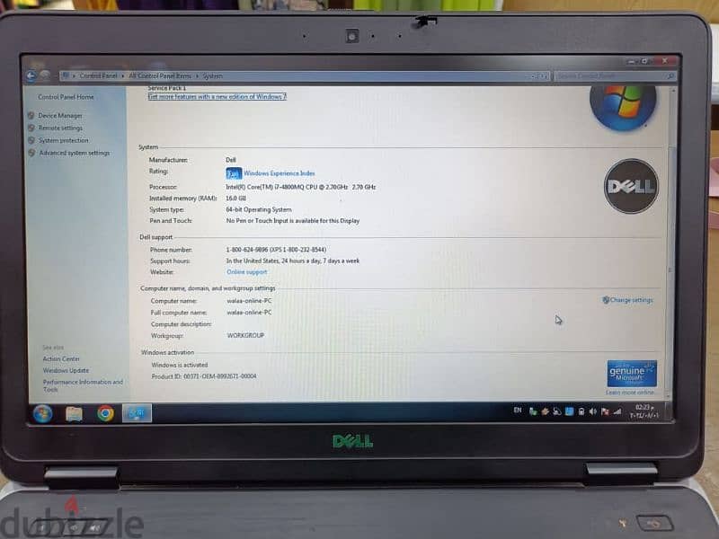 للاب توب DELL 1