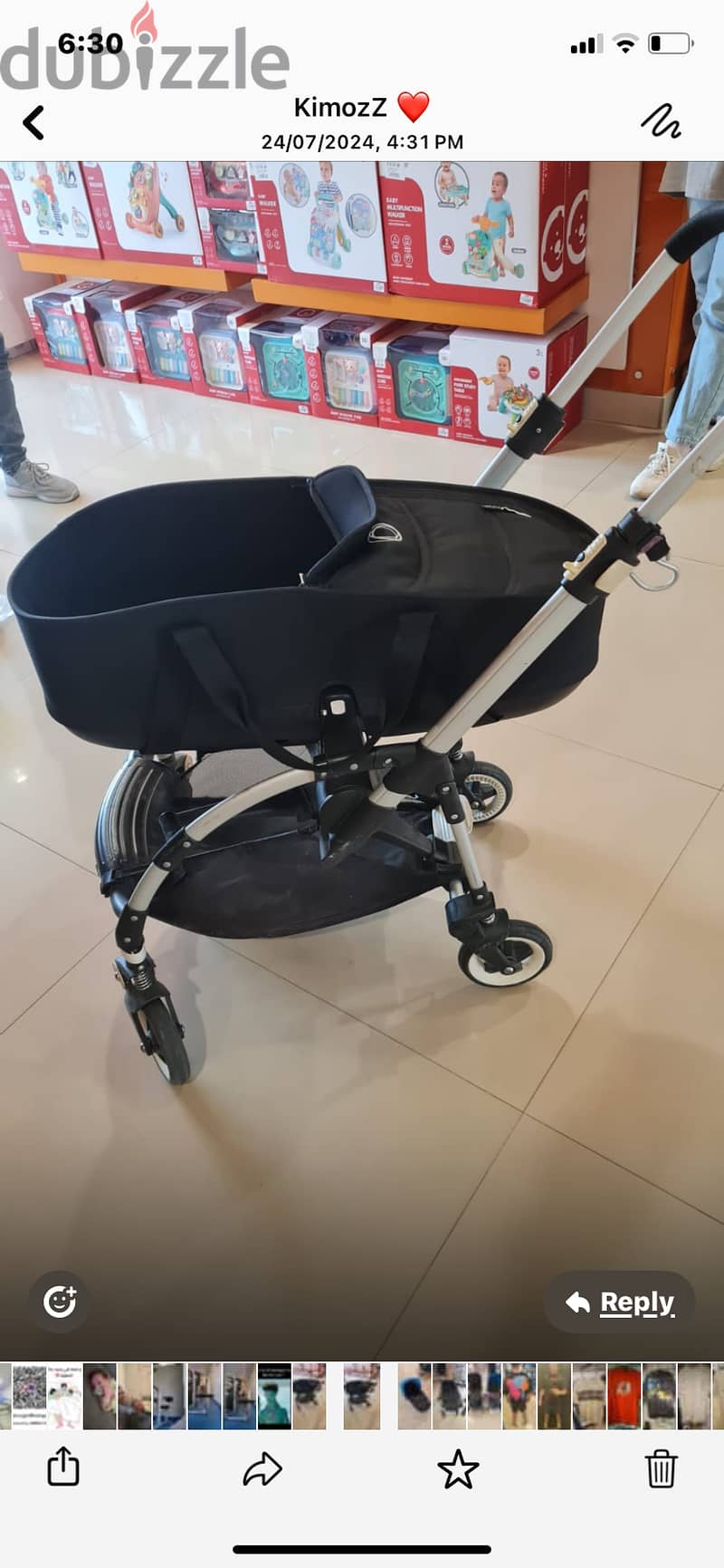 Bugaboo stroller and bassinet and bicycle extension 10