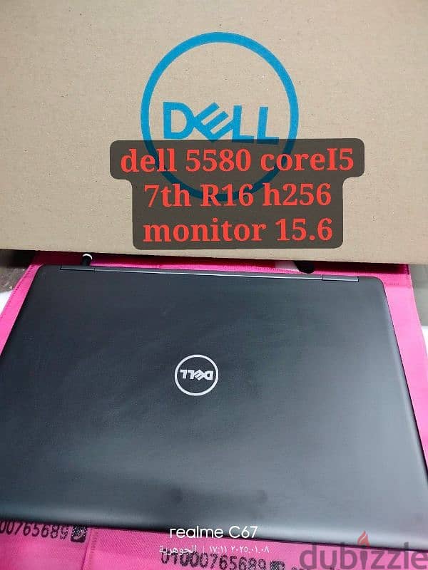 dell 5570 Core i5 7th Ram 16 Hard 256 Monitor 15.6 Full 0