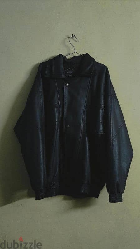 vintage leather jacket jiniclin original size xxl 0