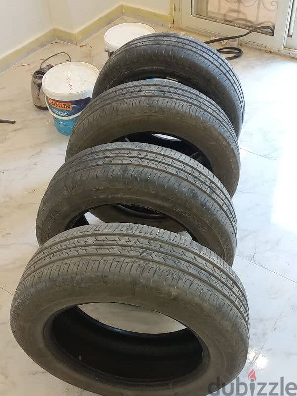 عدد ٤ فردة كاوتش بريدج استون تايلاندي185/60R16 خارج من نيسان سنترا٢٠١٩ 0