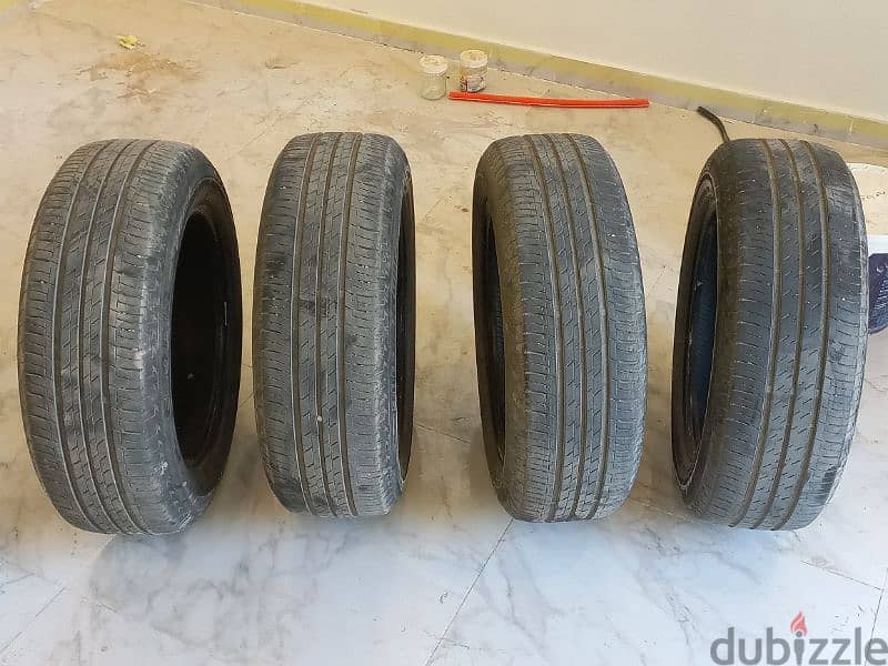 عدد ٤ فردة كاوتش بريدج استون تايلاندي185/60R16 خارج من نيسان سنترا٢٠١٩ 2