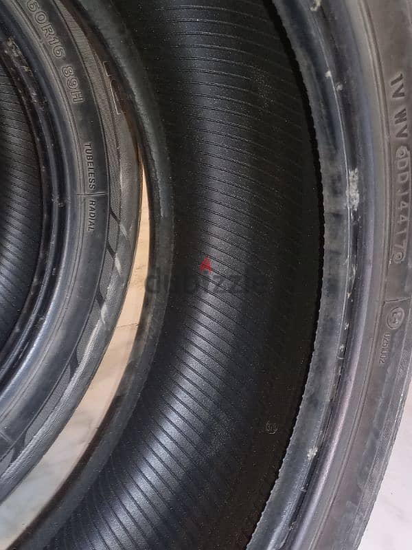 عدد ٤ فردة كاوتش بريدج استون تايلاندي185/60R16 خارج من نيسان سنترا٢٠١٩ 6