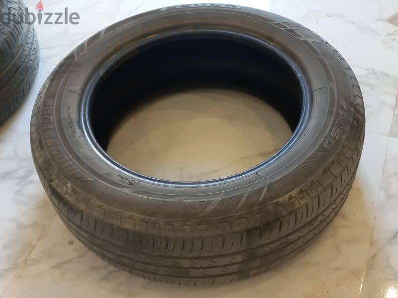 عدد ٤ فردة كاوتش بريدج استون تايلاندي185/60R16 خارج من نيسان سنترا٢٠١٩ 17