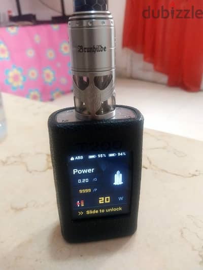 geek vape t200 touch 5.5+ 8ml brunhild 103 rta dual 200w silver 18650