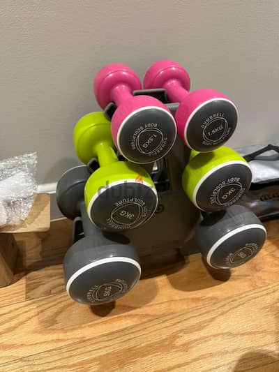 Body Sculpture Dumbbell set of 6 دنابل للتمرين