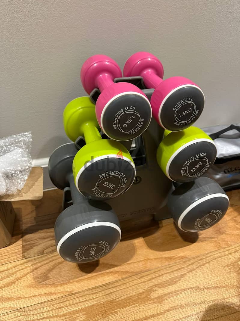 Body Sculpture Dumbbell set of 6 دنابل للتمرين 0