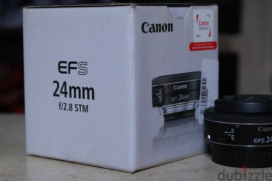 Canon 24mm f 2.8 عدسة بالكرتونة 5