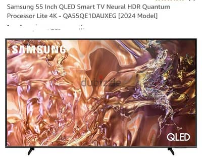 Samsung 55 Inch QLED Smart TV Neural HDR Quantum - QA55QE1DAUXEG