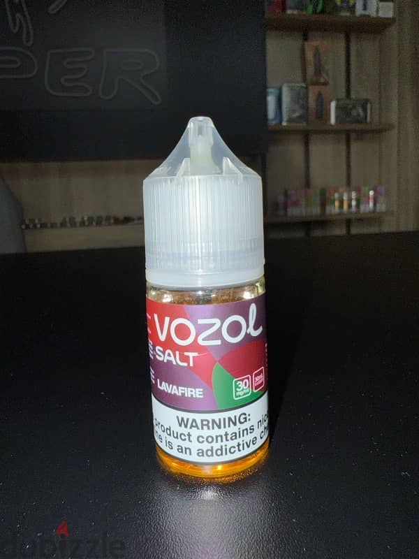 vozol 30ml premium liquid lavafire salt 30 nicotine متاخد منو تنكين 1