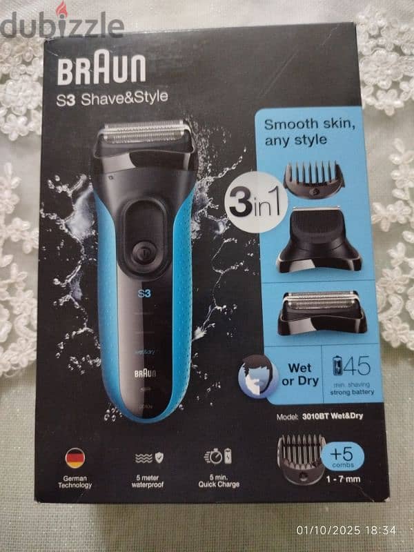 Braun series 3 بالفاتورة الضريبية معاها ضمان سنه Made in Germany 0