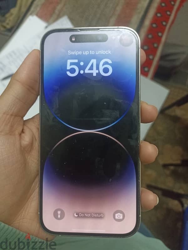 بطاريه 97 في حاله ممتازه لسرعه البيع نسخه الشريحتين IPhone 14 Pro 8