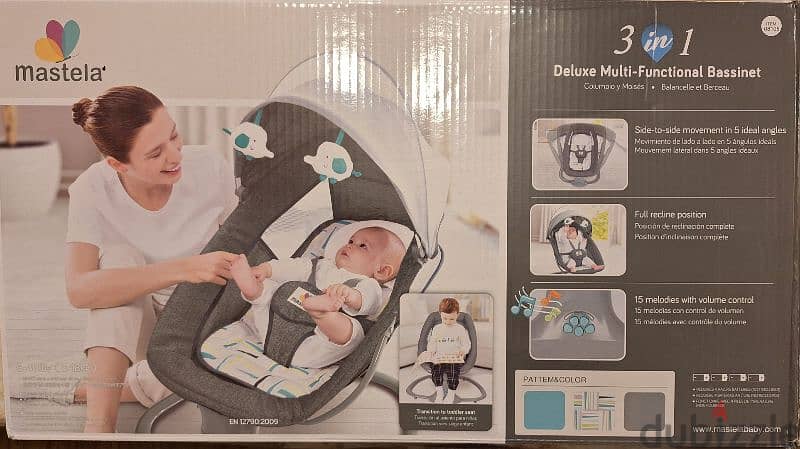 Mastela 3 in 1 deluxe multifunctional bassinet swing 4