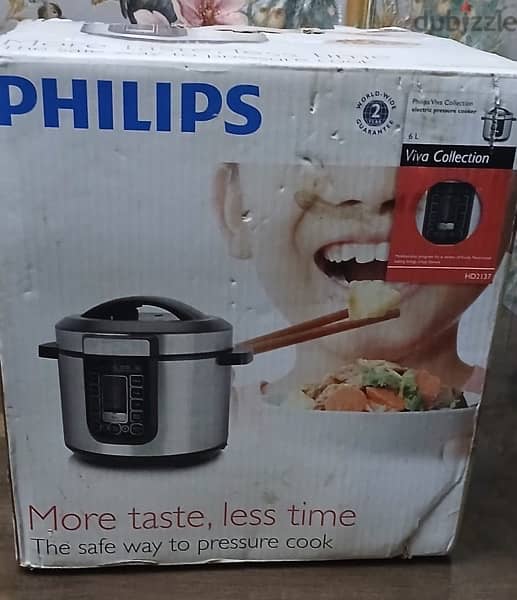 حله ضغط Philips أصلي  أستنليس بشاشة ديچيتال  سعة ٦ لتر 5