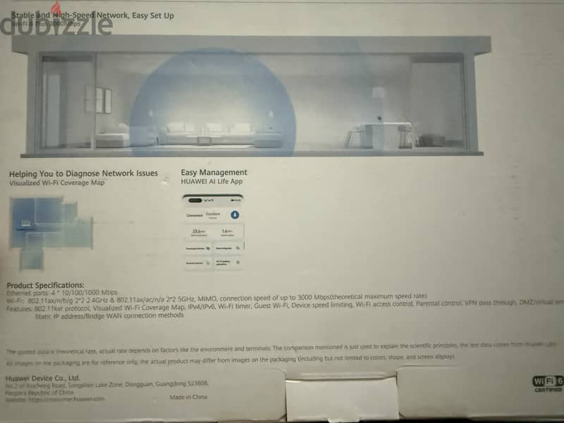 Huawei AX4 Wifi Router Wifi6+ AX3000 2