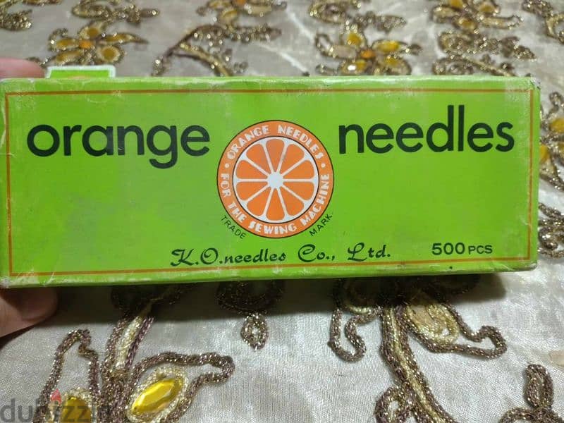 إبر مكن  orange needles 2