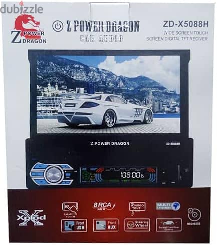 كاسيت بشاشة بتتفتح وتتقفل ماركة  موديل ZD-X5088H  Z Power Dragon 2