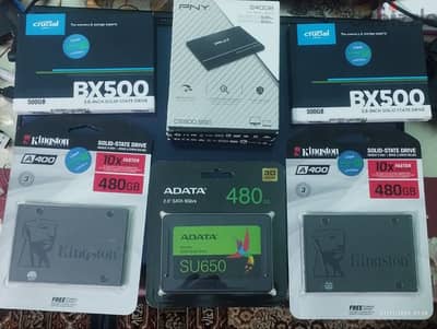 هاردات ssd 500gb و 240gb جديدة زيرو